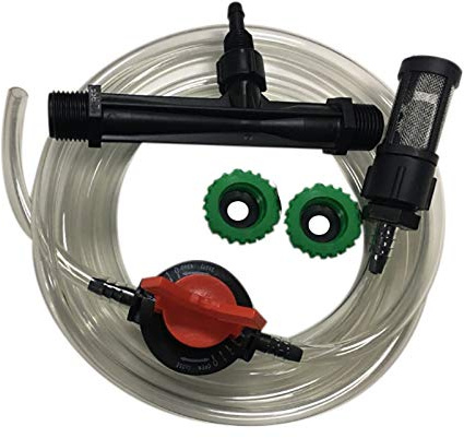 Fransande - Kit de inyector de abono Venturi Agrícola conectores de riego de efecto invernadero roscados de 1/2 a 3/4 pulgadas (1 )