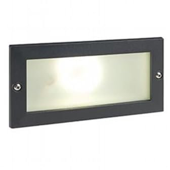 Lampada Segna Passo Rettangolare da Incasso a Parete a LED 10W 3000K Sovil Nero