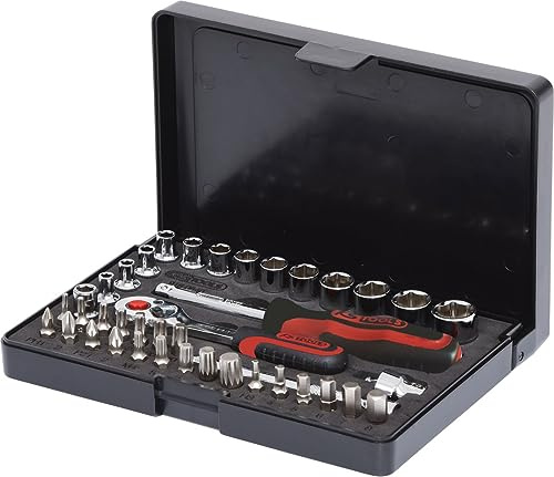 KS TOOLS 1/4' CHROMEplus Steckschlüssel-Satz, 40-tlg (918.0640) | 918.0640, Steckschlüsselsatz