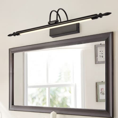 SXYSXYSXY LED Spiegelleuchte 66 cm Amerikanischen Vintage Badlampe 12W Warmweiß 4000K Badezimmerlampe Einstellbare Spiegellampe wasserdichte Schminklicht für Badzimmer Spiegelschrank Wandleuchte