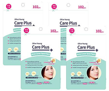 Olive Young Care Plus Spot Patch (102EA) Akne Spot Pimple Absorbent Patch, Wundkompresse, Wundkompresse, Akne Akne Pflege Akne (102EA x 4 Stück)