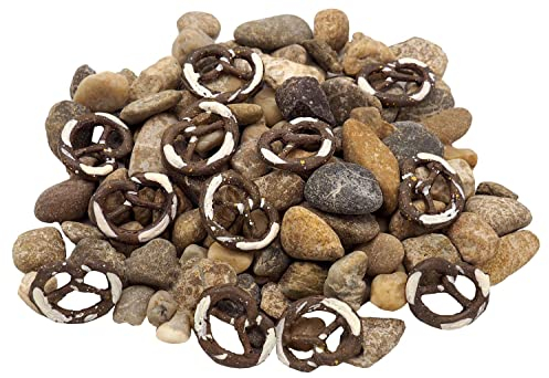 ZauberDeko Streudeko Oktoberfest Brezel Kieselsteine Braun Tischdeko Party 500g