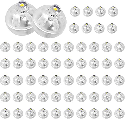 Yizhet LED Ballons Lichter, 60 Mini LED, Kaltes Weiß