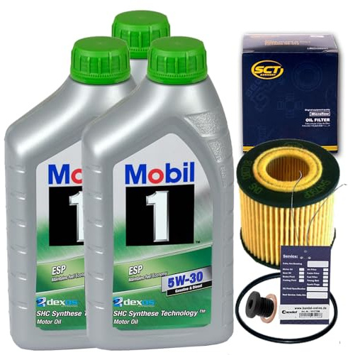 BandelOne enthält Ölfilter+Mobil 1 5W30 Öl 1.2 für Polo 9N 6R Fabia 1 2 Roomster Toledo 4