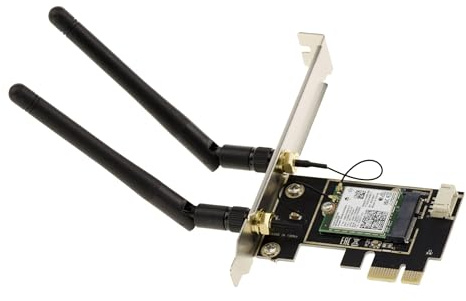 KALEA-INFORMATIQUE PCIe WiFi 7 WiFi 6 und 6E Controller-Karte und Bluetooth 5.4, Geschwindigkeiten bis zu 5 Gigabit, Intel BE200 Controller