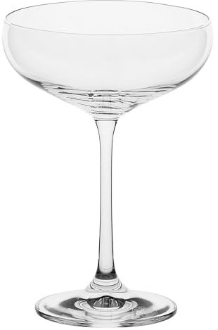 LA PORCELLANA BIANCA - Copa de cóctel de cristal, capacidad 290 ml, colección Novello