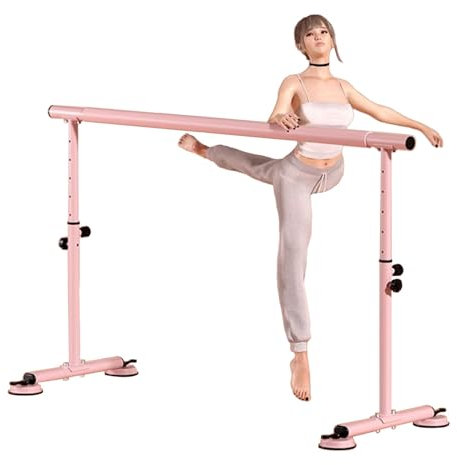 Ballettstange Tragbare Ballettstange Für Das Fitnessstudio Zu Hause, Freistehende Höhenverstellbare Ballettstange, Stabile Übungsstange Mit Stahlkonstruktion Für Tanz, Fitness, Pilates(300cm/9.84ft)