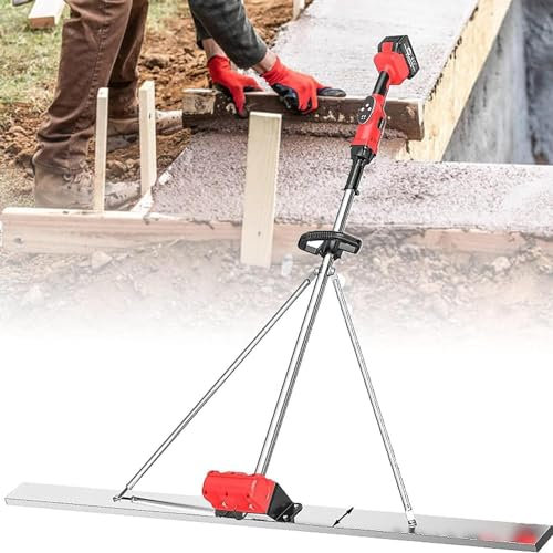 YLANMEI Outil de Vibration de Finition de béton de Chape électrique, Moteur de Vibration de Finition de Ciment de Chape électrique, vibrateur de nivellement et de compactage du Sol
