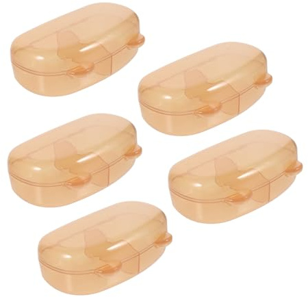 HOMOCONO 5piezas Caja Protectora para Chupetes de Estuche de Almacenamiento Tapa para Viaje Contenedor Portátil para Bebés