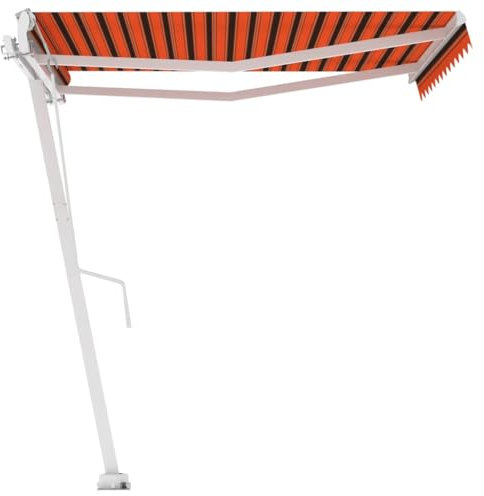 Kangmusi Standmarkise Automatisch 350x250 cm Orange/, Mehrfarbig 3069530