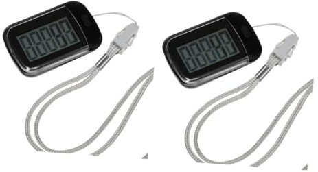 BESPORTBLE 2pcs Clip Pedometer for Walking Fitness Step Counter Accurate Step Tracking for Men Women Elderly Activity Monitor