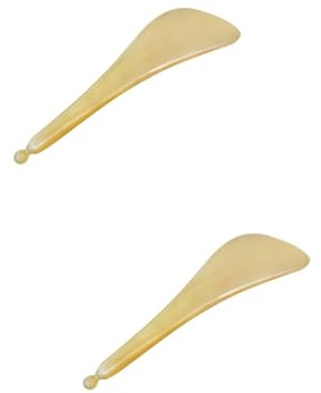 DEARMAMY 2 Stck. Horn-Massagegerät sabberlack fleab eye massage Naturprodukt Augenpflegeprodukt eye care products Augenmassagestab Büffel Stöcke Auge Gesicht
