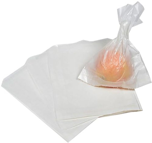 PAMPOLS Bolsas de Papel para Proteger Frutas de Pájaros y Plagas | Protección Árboles Frutales | Fundas para Melocotonero Ciruelo y Más | 163x200mm