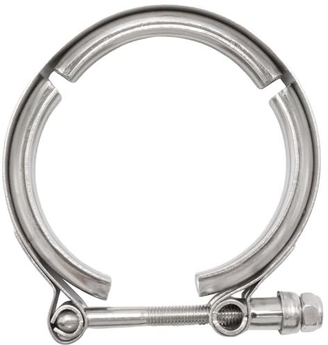 Hoypeyfiy 3 V-Shaped Clamp, 304 Stainless Steel V-Belt Clamp, Suitable for Connecting and Securing Exhaust Systems, Boost Pipes, and Heavy-Duty Exhaust Systems