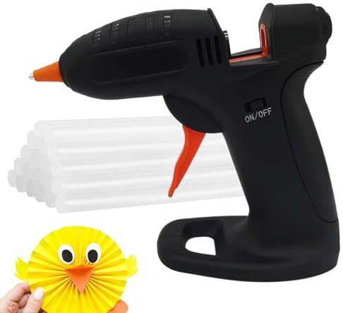 Duvcoywae Machine À Colle Sans Fil - Outils Manuels Sans Fil Avec 30 Bâtons | Stylo À Colle Chaude Avec Batterie 2600mAh - Pour Modélisme Scrapbook École Bureau Classe Emballage Hobbyistes