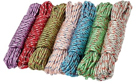 SHYYOULQE Cuerda resistente a la intemperie, materiales resistentes al desgarro, tienda de campaña multifuncional para camping, asegurar y refugiar al aire libre, nailon