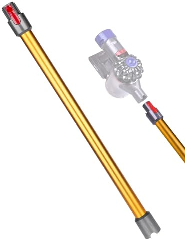Tubo de Extensión de 72.5 cm para Aspiradora Dyson - Longitud Exacta para Mayor Alcance - Compatible con V7 V8 V10 V11 V15 - Conector de Liberación Rápida y Tubo Rígido - Amarillo