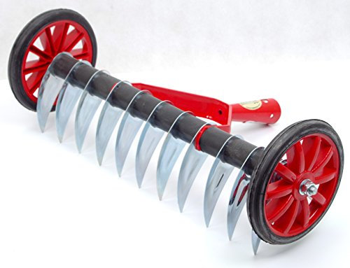 Handvertikutierer 35cm Schneidrechen Vertikutierer Rasenlüfter Harke Rechen K_94