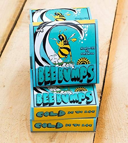 North Coast Wetsuits Bee Bumps SURF BOARD WAX - cold water WAX 75g (BRITISH handmade WAX) - GREAT SURFERS GIFT