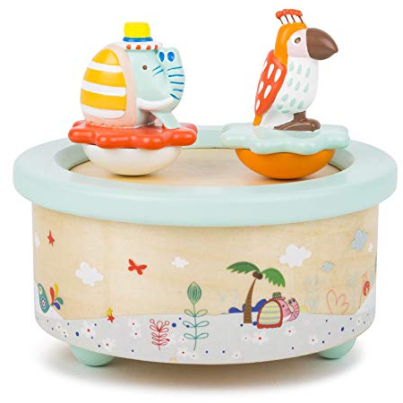 Small Foot Caja Musical Papagayo y Elefante