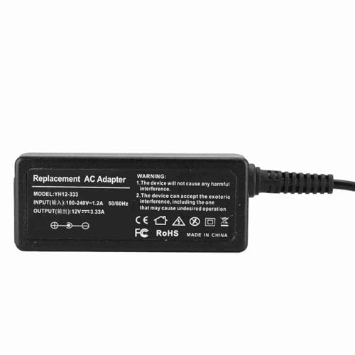 Cargador de CA para XE500T1C / Chromebook/ATIV Smart PC 500T 500T1C / ATIV Smart PC Pro 700T 700T1C, Fuente de alimentación para Notebook, 12V 3.33A Adaptador de Corriente para Laptop para S