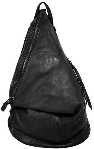Samantha Look Rucksack Echt Leder Damen Made in Italy, Eleganter City Rucksack mit verstellbaren Schulterriemen und Smartphonefach