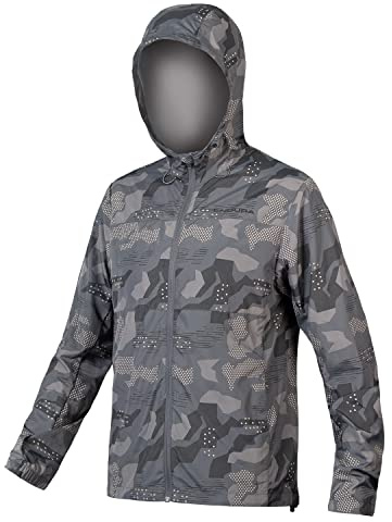 Endura Hummvee - Giacca da ciclismo da uomo, colore mimetico, taglia M, grigio, mimetico, M