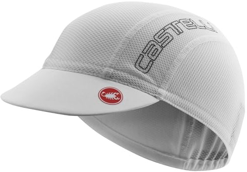 Castelli 4523032-008 A/C 2 Cycling Cap Men's Hat White/Cool Gray Uni