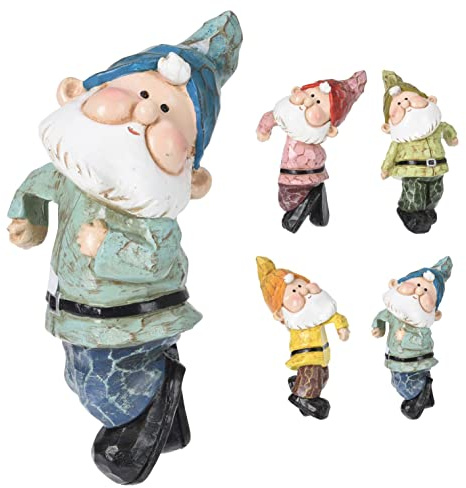 Garden Gnome Plant Hugger Planter Hanger | Flower Pot Hanging Decoration | Outdoor Gonk Plant Decoration - Colour Varies One Supplied