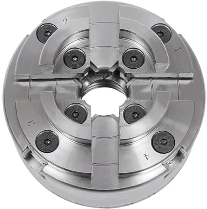 SICHENSH 4-Backen Spannfutter Selbstzentrierendes Backenfutter Drechselfutter M33 für Drechselbank Zentral Einstellbares PräZisionsfutter
