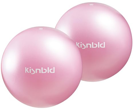 kisnbld Small Exercise Ball, 9 Inch Mini Pilates Ball, Anti Burst and Slip Resistant Mini Yoga Ball for Stability, Fitness, Physical Therapy, Stretching & Core Strength Workout at Home Gym & Office