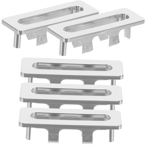 Vaguelly Couvercle de Trop-plein et Remplacement du Bassin 5pcs en Plastique Argenté Installation Facile et Design Élégant pour Lavabo pour Décoration