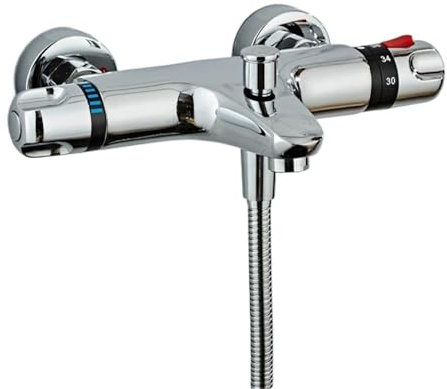 Mélangeur Thermostatique pour Douche Robinets de douche de salle de bain, robinet de baignoire, robinet de douche thermostatique de salle de bain, mitigeur de baignoire, mitigeur de douche à effet plu