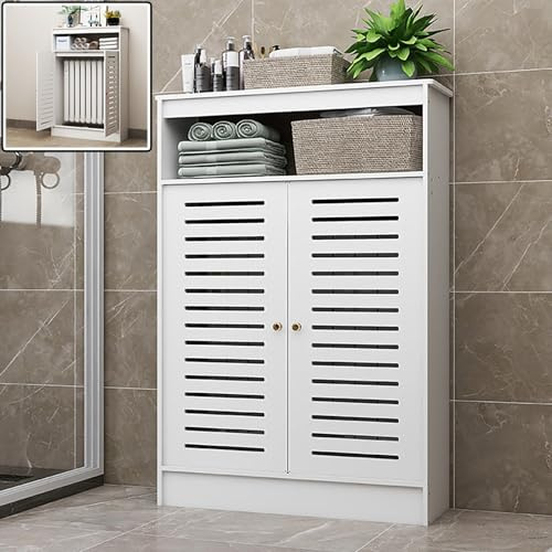 Modern Radiator Cover Cabinet, Stylish Heating Shelf for Home, Pipe Shields for Living Room & Bedroom, Versatile Radiator Grill Cover, Elegant Bathroom Floor Storage Solution