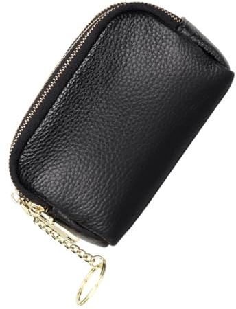 KOMBIUDA Elegante Damen Geldbörse aus Erstklassigem Rindsleder mit Mehrschichtigem Design Langlebigem Reißverschluss und Vielseitiger Kleingeld Kartenaufbewahrung Kompakte Handtasche für