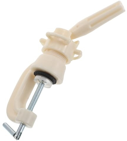 Ipetboom Wig Mannequin Head Stand Clamp 90-Degree Adjustable Desktop Wig Holder for Hairdressing Training Cosmetology Head Display Rack