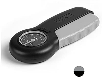 Dinamometro digitale, Mano Dinamometer Grip Power Power Powis Meter Forza a mano Potenza 121LB / 55KG(Grey Blak)