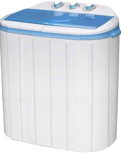 Rexhan Portable Twin Tub Washing Machine and Dryer, 5 KG (3 KG Wash 2 KG Dry) Electric Mini Washer, RV, Travel, Camping, Dry Cycle Dryer Combo, New