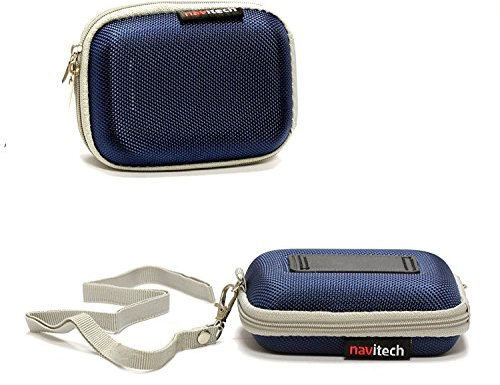 Navitech Blue Hard Protective Earphone/Headphone Case Compatible with The Pioneer E511-R Earphones