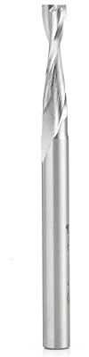 Amana Tool HSS1632 HSS Doppelnut-Spiralfräsen-Bits Metall Aluminium Schneiden 7/32 Durchmesser x 7/8 x 1/4 Zoll Schaft Up-Cut Fräser-Bit Hochgeschwindigkeitsstahl