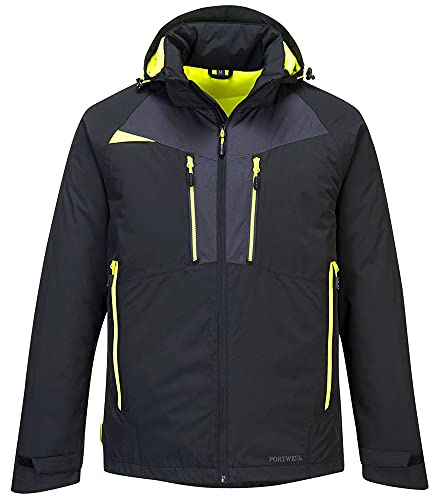Portwest Chaqueta Winter Dx4, Tamaño: M, Color: Negro, DX460BKRM