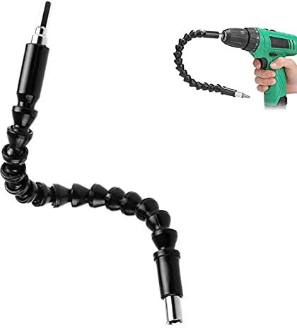CCacciavite con prolunga, cacciavite con estensione flessibile, supporto per punte da trapano per cacciavite con estensione da 11,6 pollici con magnetico