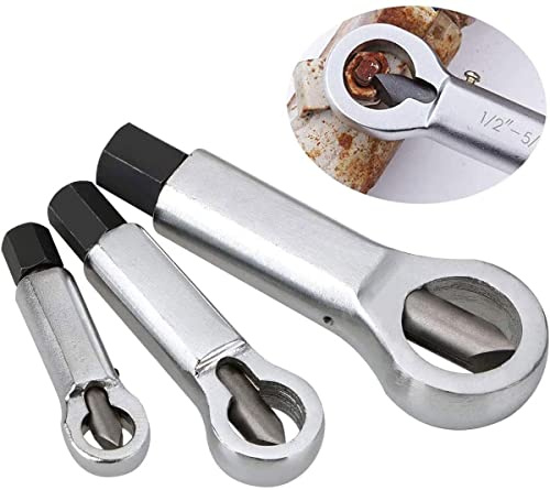3 pezzi di metallo dado Splitter Cracker, metallo dado splitter interruttore manuale di pressione dado Cracker Remover estrattore strumento, 9-12 mm/12-16 mm/16-22 mm dado rimozione strumenti