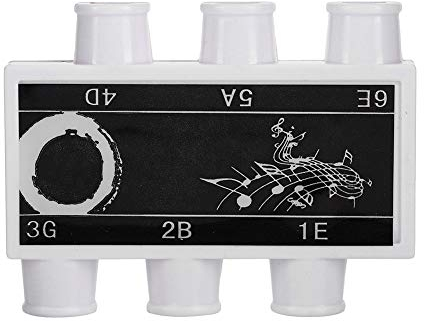 Eujgoov Stimmpfeife Stimmgerät für Gitarren Töne E B G D A E Stimmrohr mit 6 Tönen