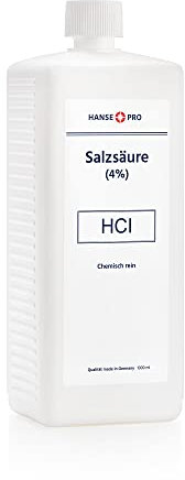 HANSE PRO Salzsäure 4% I 1000 ml I chemisch rein I Original-Rezeptur I in Deutschland hergestellt