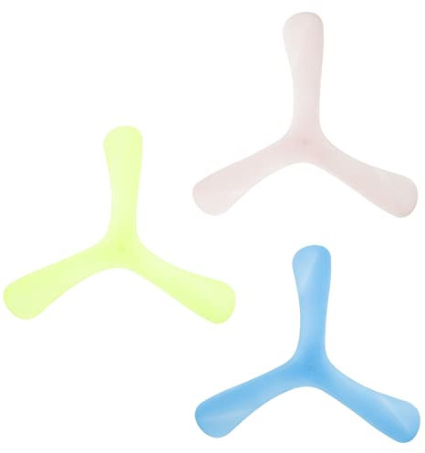 INOOMP 3stücke Teiliges Leuchtendes Dreieck-bumerang-Spielzeug Für Junge Mädchen Einfach Zu Werfen Und Fangen Outdoor-Spielzeug Zufälligen Farben Lustiges Freizeitspielzeug Für Junge Mädc