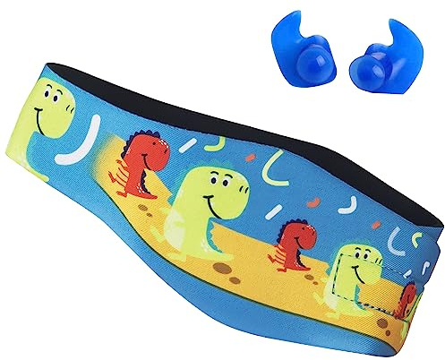 Schwimmen Stirnband für Kleinkinder, Kinder, Erwachsene - um die Ohren der Schwimmer zu schützen, Ohrenschutz - Wasser fernhalten Halten Sie die Ohrstöpsel im Wasserdichten Band