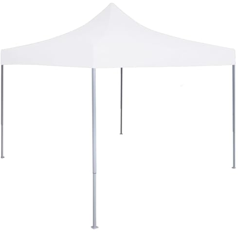 Camerina Profi-Partyzelt Faltbar 3 x 3 m Stahl Weiß Camping Pavillon Faltzelt 3x3 Wasserdicht