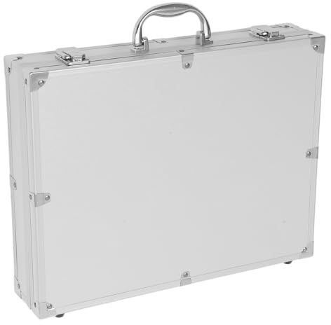 TOVINANNA Aluminum Tool Case 14.56x11.22x2.95In Silver – Lockable Secure Design Smooth Opening – for Home Workshop Travel Storage for Tools Electronics Jewelry