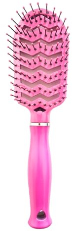 Super Mundo - Cepillo pelo plástico para desenredar el cabello, peine adecuado para mujeres, hombres y niños con cabello grueso/fino/rizado/seco, masaje del cuero cabelludo. (96321)